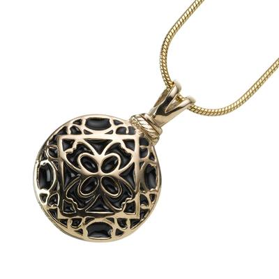 Filigree Round Keepsake Pendant III