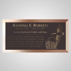 Duck Bronze Plaque