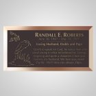 Tropical Bird Bronze Plaque