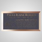 Night Life Bronze Plaque