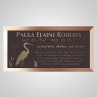 Crane Bronze Plaque