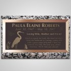 Crane Bronze Plaque