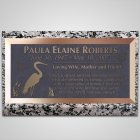 Crane Bronze Plaque