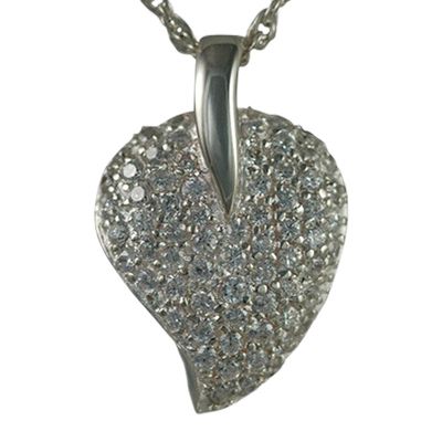 Indented Stone Heart Keepsake Pendant