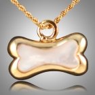 Dog Bone Pearl Cremation Pendant II