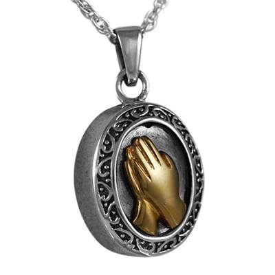 Praying Hands Cremation Pendant II