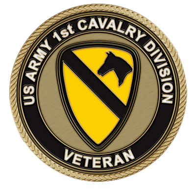 1st Cavalry Veteran Small Medallion 