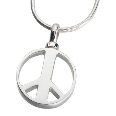 Peace Sign Cremation Pendant