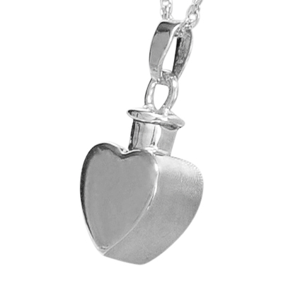 Flat Heart Keepsake Pendant