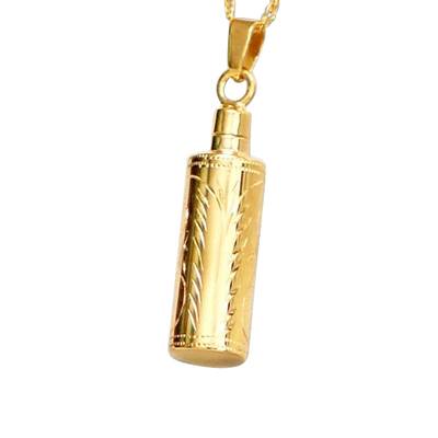 Etched Cylinder Cremation Pendant II