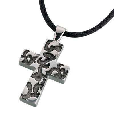 Vintage Pewter Cross Pendant