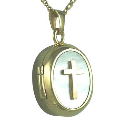 Cross Locket Keepsake Pendant II