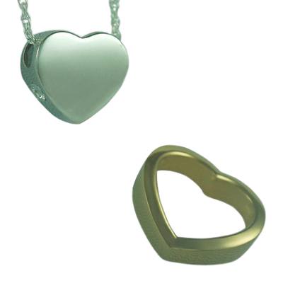 Double Layer Heart Keepsake Pendant II