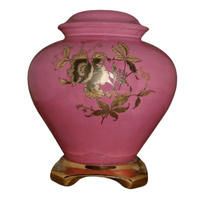 Classic Pink Ceramic Oversized Urn
