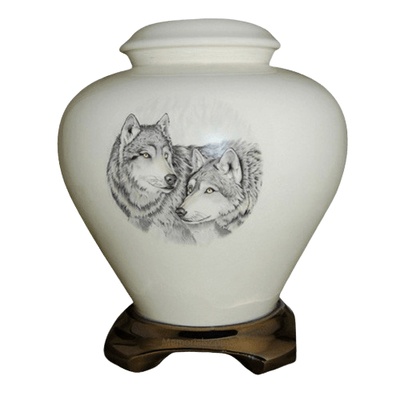 Wolf Pack Cremation Urn