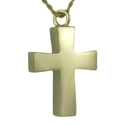 Curved Cross Keepsake Pendant IV