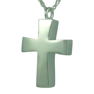 Curved Cross Keepsake Pendant III