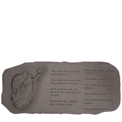 The Ten Commandments Angel Bench