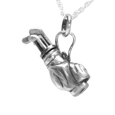 Golf Clubs Keepsake Pendant III