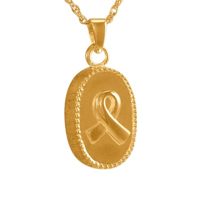 Oval Ribbon Keepsake Pendant IV