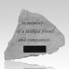 In Memory Of A Faithful Friend Companion Stone