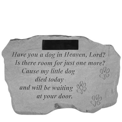 Have You A Dog In Heaven Personalized Stone