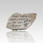 Dogs Leave Pawprints Memorial Stone