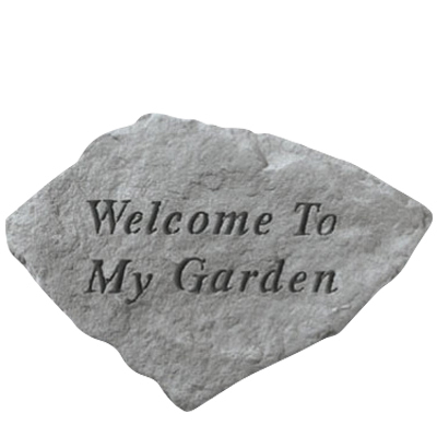 Welcome To My Garden Stone