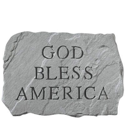 God Bless America Stone
