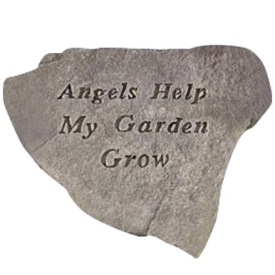 Angels Help My Garden Grow Stone
