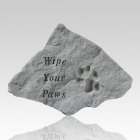 Wipe Your Paws Memorial Stone