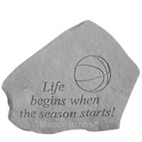 Life Begins Basketball Rock