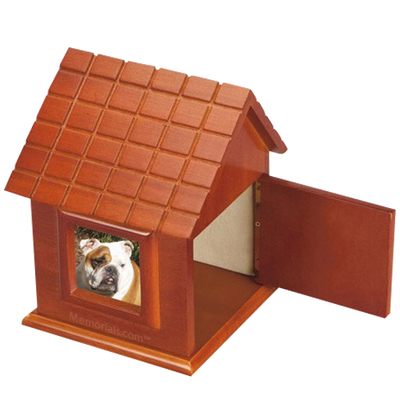Dog House Picture Cremation Urn II