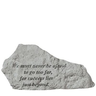 We Must Never Be Afraid Rock