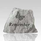 Remember with Butterfly Memorial Stone