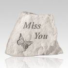 Miss You with Butterfly Memorial Stone
