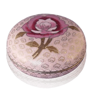 Blissful Rose Cloisonne Jewel Dish