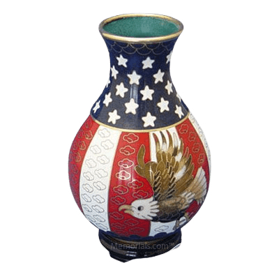 Patriot Cloisonne Vase