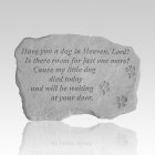 Dog In Heaven Memory Stone