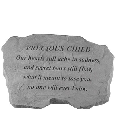 Precious Child Our Hearts Still Ache Stone