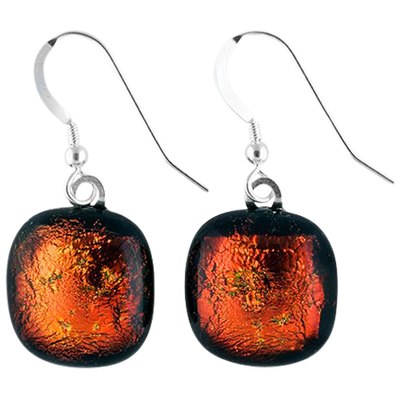 Rusty Red Memorial Earrings