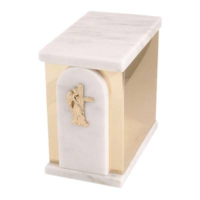 Trinity White Danby Marble Cremation Urns