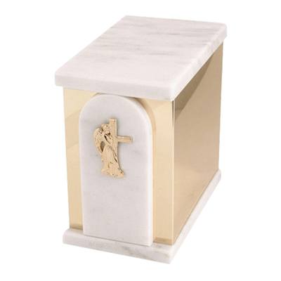 Trinity White Danby Marble Urn