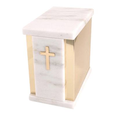 Etinity White Marble Urn