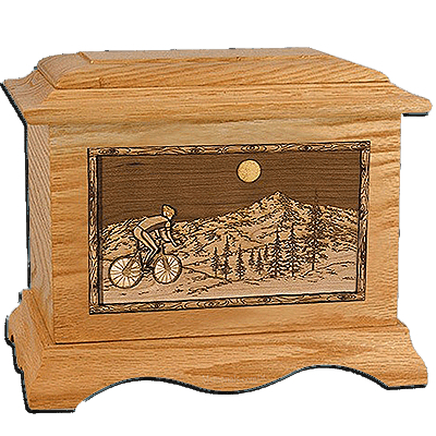 Aviation Oak Cremation Urn for Two