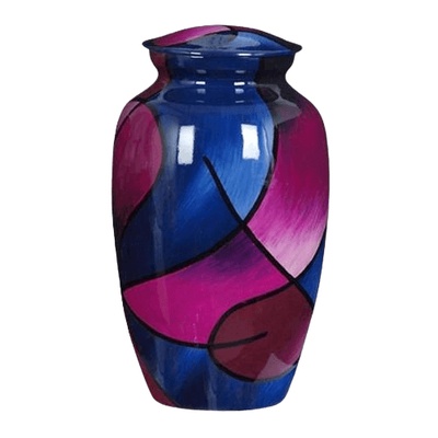 Abstract Metal Cremation Urn