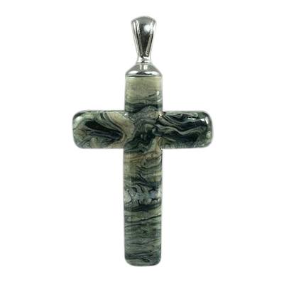 Abyss Cross Cremation Ash Pendant