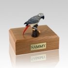 African Gray Parrot Large Bird Cremation Urn