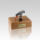 African Gray Parrot Small Bird Cremation Urn