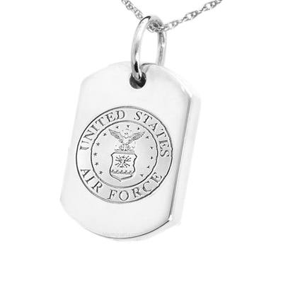 Air Force Dog Tag Cremation Pendant III